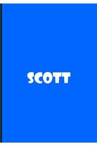 Scott - Blue Notebook / Extended Lines / Soft Matte Cover