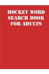 Hockey Word Search Book For Adults