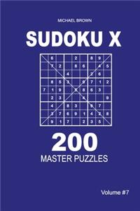 Sudoku X - 200 Master Puzzles 9x9 (Volume 7)