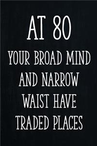 At 80 Your Broad Mind and Narrow Waist Have Traded Places