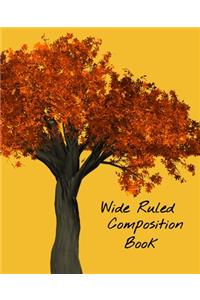 Wide Ruled Composition Book