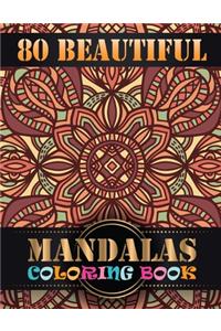 80 Beautiful Mandalas Coloring Book