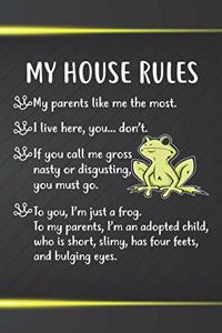 My House Rules Notebook Journal