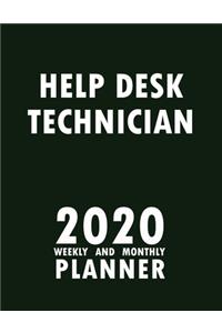 Help Desk Technician 2020 Weekly and Monthly Planner