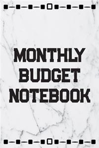 Monthly Budget Notebook
