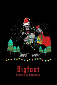 Bigfoot Christmas Notebook