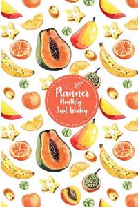 Planner monthly and weekly