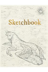 Sketchbook: Personalized Artist Sketchbook, Notebook: Blank Paper for Drawing, Creative Doodling or Sketching