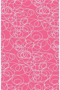 Journal Notebook Abstract Scribbles In Pink