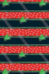 Journal Notebook Abstract Pattern Green Triangles