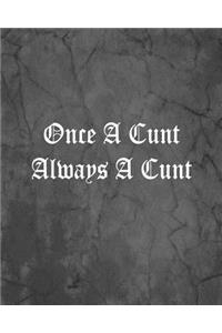 Once A Cunt Always A Cunt