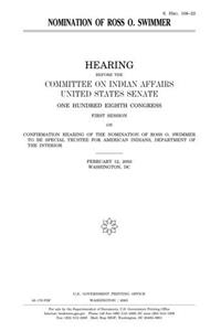 Nomination of Ross O. Swimmer