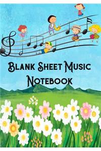 Blank Sheet Music Notebook