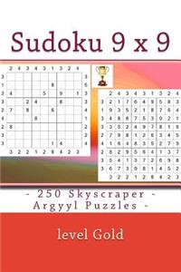 Sudoku 9 X9 - 250 Skyscraper - Argyyl Puzzles - Level Gold