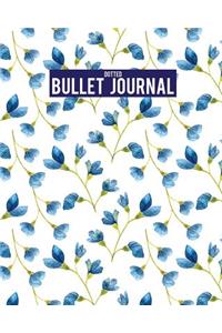 Dotted Bullet Journal: Flower Pattern 8x10 (0.25 Inches Dot Grid Notebook) - Bullet Journal for Planner, Daily, Sketch