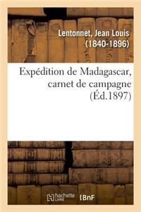 Expédition de Madagascar, Carnet de Campagne