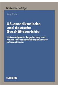 Us-Amerikanische Und Deutsche Geschäftsberichte