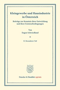 Kleingewerbe Und Hausindustrie in Osterreich