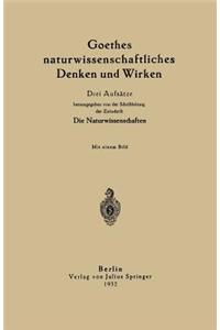 Goethes Naturwissenschaftliches Denken Und Wirken