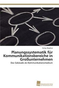 Planungssystematik für Kommunikationsbereiche in Großunternehmen