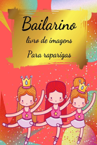 Livro de colorir bailarina para raparigas