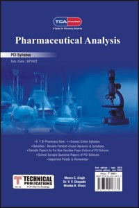 Pharmaceutical Analysis for B. PHARMACY PCI 17 (I - BP102T)