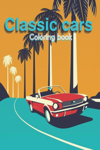 Classic cars coloring book
