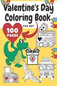 Valentine's Day Coloring Book For Boy