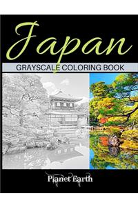 Japan Grayscale Coloring Book