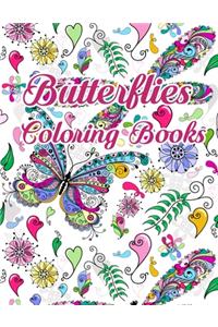 Butterflies coloring book