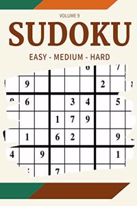 Sudoku Easy Medium Hard Volume 9
