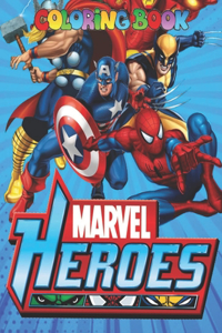 MARVEL Heroes coloring book