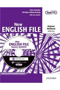 New English File: Beginner: Workbook with key and MultiROM Pack