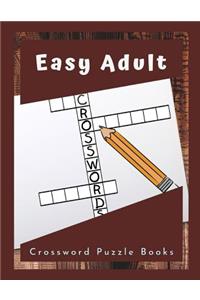 Easy Adult Crossword Puzzle Books