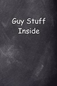 Guy Stuff Inside School Composition Book Chalkboard Style: Photo Covers Composition Books Notebooks (Notebook, Diary, Blank Book)