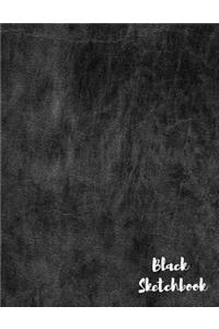 black sketchbook