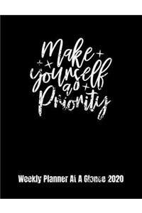 Make Yourself A Priority Weekly Planner At A Glance 2020
