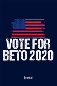 Vote for Beto 2020 Journal