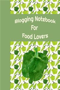Blogging Notebook for Food Lovers