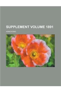 Supplement Volume 1891