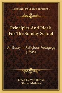 Principles and Ideals for the Sunday School