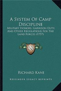 System of Camp Discipline