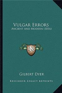 Vulgar Errors