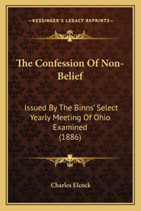 Confession Of Non-Belief