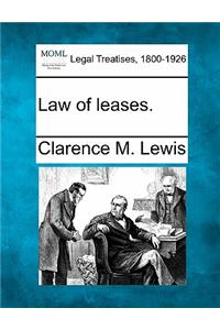 Law of leases.