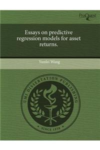 Essays on Predictive Regression Models for Asset Returns