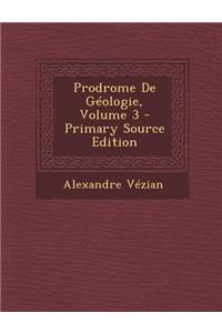 Prodrome de Geologie, Volume 3