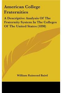 American College Fraternities