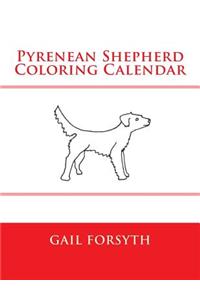 Pyrenean Shepherd Coloring Calendar