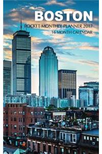 Boston Pocket Monthly Planner 2017